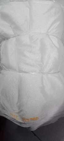 Washable White Colour Plain Rfd Chinon Fabric For Dupatta Manufacturing
