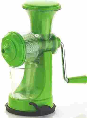 Kitchen Use Manual Green Plastic Juicer for Making Juice 