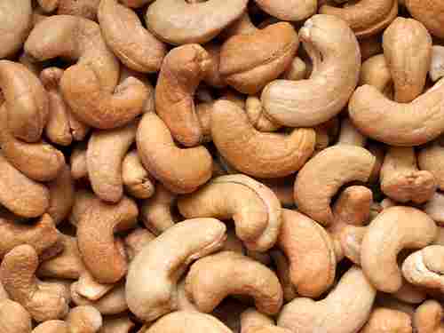 Organic Natural Curved Whole Cream Roasted Cashew Nut Used In Food, Snacks, Sweets