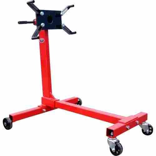 Robust Construction Color Coated Four Wheels Type Easy To Move Engine Stand