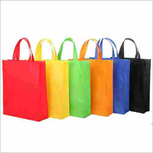 Machine Made Kraft Paper Carry Bags For Shopping And Gift Packaging