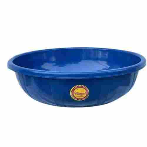 18 Inch Blue Color Plastic Tasla For Home With Round Shape