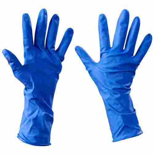 Blue Disposable Full Fingered And Light Weight Sterile Medical Glove For Double Gloving