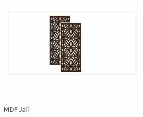 Dark Brown Color Plain Pattern Fine Finished MDF Jali with Sturdy Design