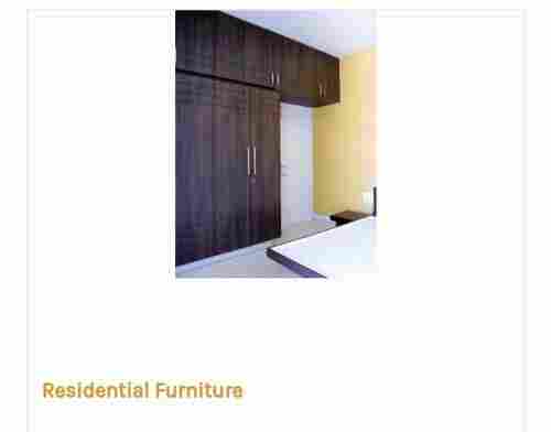 Dark Brown Color Plain Pattern Fine Finished Wooden Almirah for Home