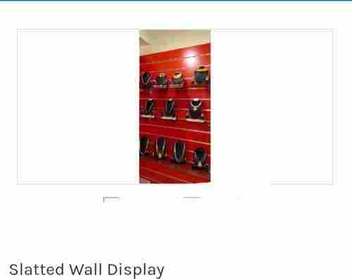 Durable Plain Pattern Polished Finished Slatted Wall Display with Hard Structure 