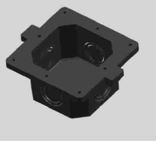 Moisture Proof Square Black Pvc 3x3 Way Grand Modular Concealed Box