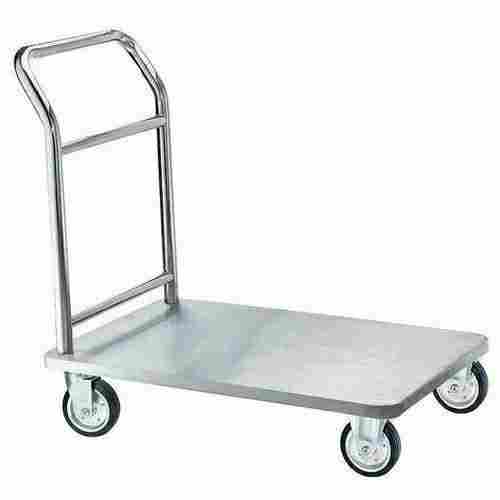 Stainless Steel 304 Platform Trolley For Warehouse With 50 To 100 Kg Loading Capacity