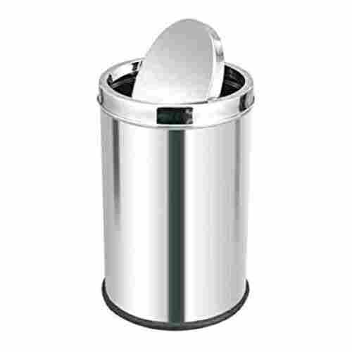 Pentolex Stainless Steel Silver Round Swing Type Dustbin With 30 Litre Capacity