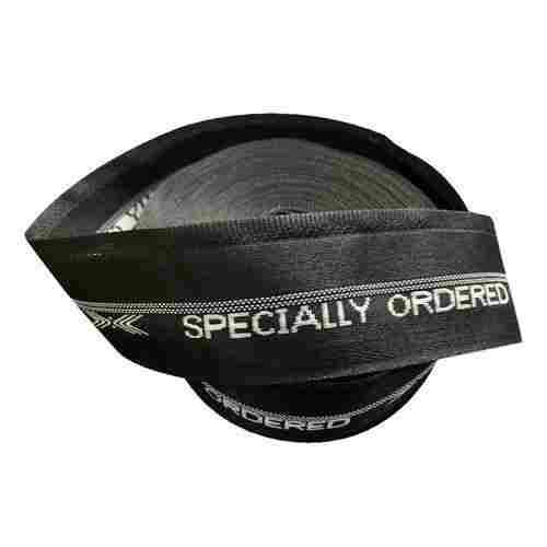 Black Printed Stretchable Polyester Trouser Gripper Tape Roll With 2.25Inch Width And 2mm Thickness