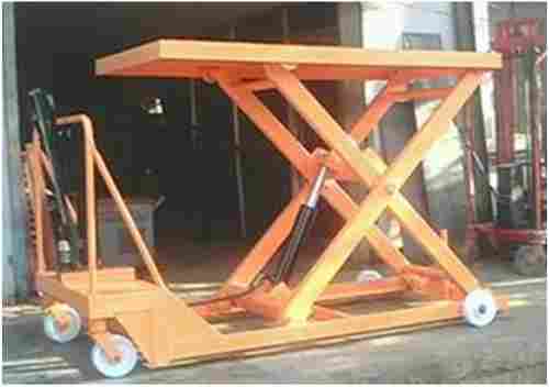 Hassle Free Operations Single Scissor Type Hydraulic Mobile Lifting Table