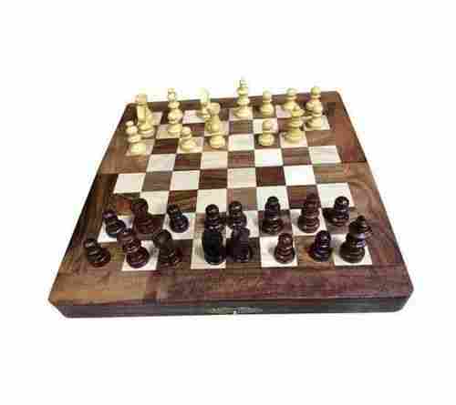 Light Weight Termite Resistant Brown Wooden Chess Board Set with Great Strength