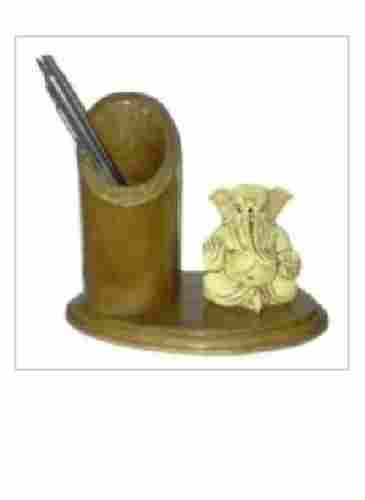 Office Desk and Computer Table look Fantastic with this Glamorous Wooden Penstand with Lord Ganesha