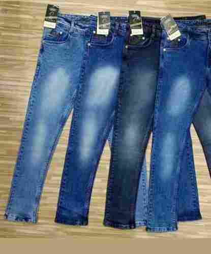 Easily Washable Casual Wear Plain Mens Straight Fit Denim Jeans