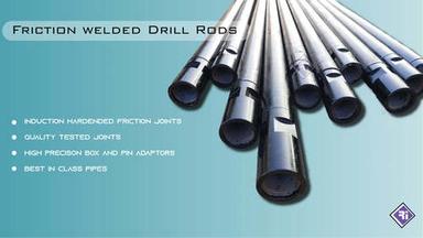 Machine Parts Industrial Friction Welded Induction Hardened Drill Rods With Anti Rust Metal Properties