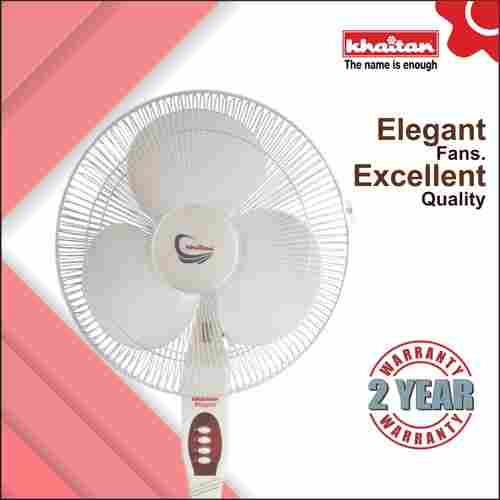 White Color 400 mm Silent Operation 3 Blade Pedestal Fan With 2 Years Manufacturing Warranty