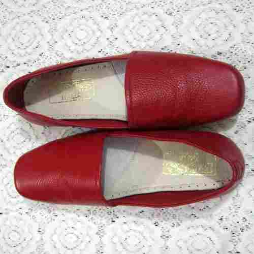 Anti Skid Round Toe Slip On Plain Design Mens Leather Shoes With Low Heel Size