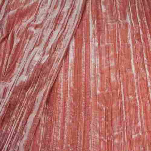 200 Gsm Peach Color Soft And Silky Crushed Rayon Velvet Fabric For Curtains And Cushions