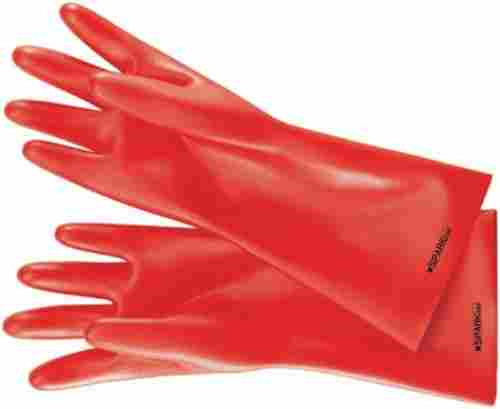 Reusable Red Shock Resistant Electrical Insulated Nitrile Rubber Lineman Safety Hand Glove