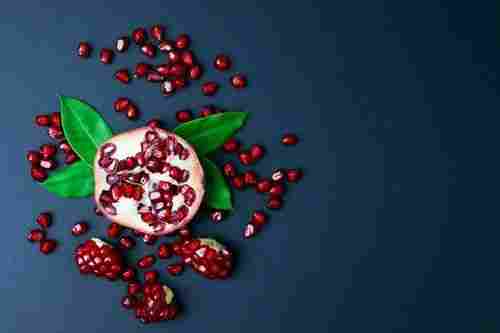 Carbohydrates 88.7g Juicy Delicious Natural Rich Taste Healthy Red Fresh Pomegranate