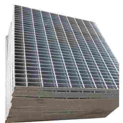 Hot Rolled Square Shape Mild Steel Gratings With Galvanized Finish And 3.5 Meter Length
