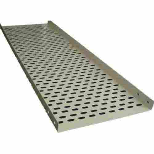 Rust Resistant Metallic and Silver Polished Plain Perforated Cable Tray