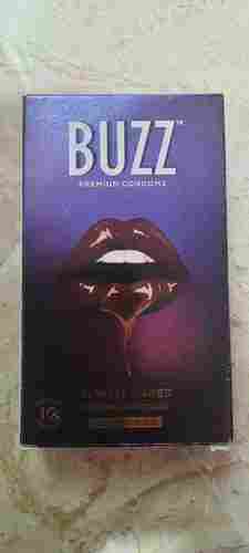 Buzz Premium Chocolate Flavoured Almost Naked Condom for Personal Use