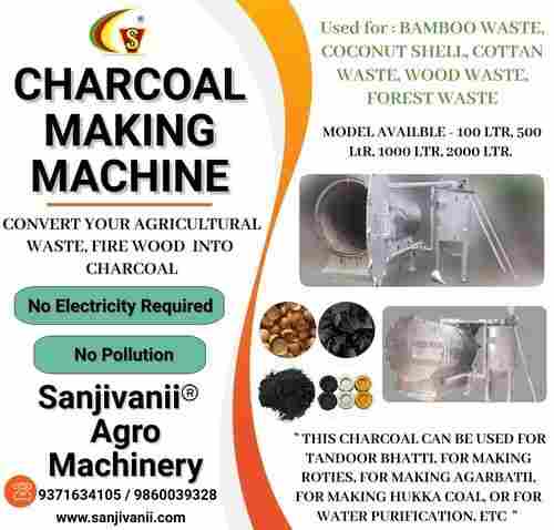 Charcoal Making Machine Convert Your Agricultural Waste, Fire Wood Into Charcoal
