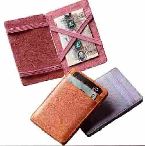 Very Spacious And Light Weight Plain Design Rectangular Shape Leather Wallets For Holding Cards