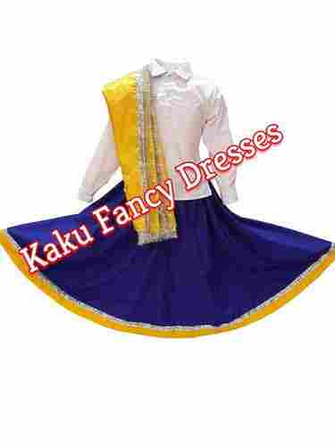 Haryanavi Girl Costume For Stage Programme Function With Polyester Material