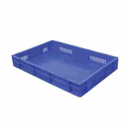15 L Rectangular Mesh Style Solid Bottom Industrial Plastic Crate Cum Storage Crate