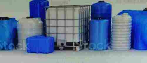 Plastic Round Shape Polished Blue and White Plain Water Storage Tank