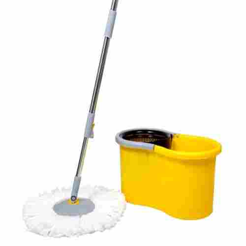 13 L Plastic Yellow And Grey Bucket Mop L 46cm X W 26cm X H 23cm Size With 700 Gm Bucket Weight 