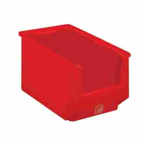 35 Kg. Storage Capable 295 X 210 X 160 Mm Size Red Industrial Plastic Stacking Bin