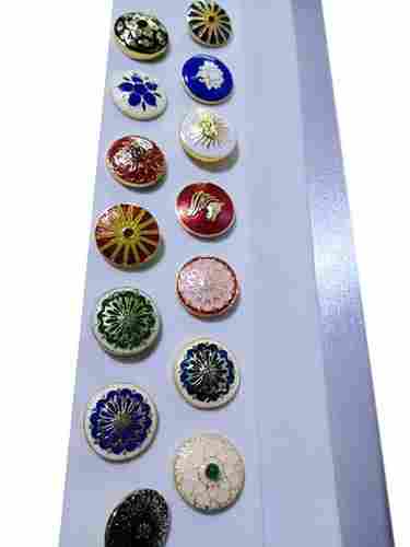 Rajputi Monogram Sherwani Button Set With 18mm Diameter And Brass Materials