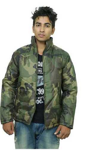 Winter Wear Pure Leather Indian Army Jacket With Full Sleeves  Chest Size: 95