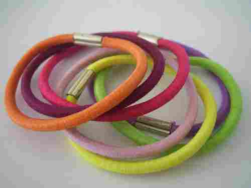 Multi Color High Cotton Elastic Rubber Hair Band for Daily Use