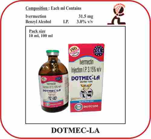 DOTMEC-LA (Ivermectin 31.5 mg ) INJECTION For Veterinary