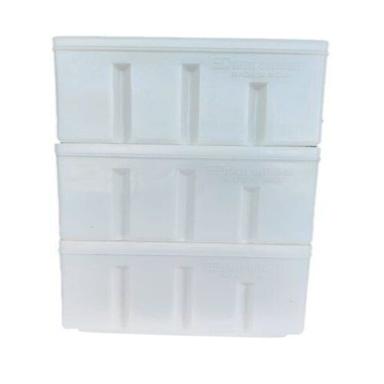 White Solid Box Style Semi Glossy Finish Rectangular Shape Industrial Doff Basket Cum Plastic Crate