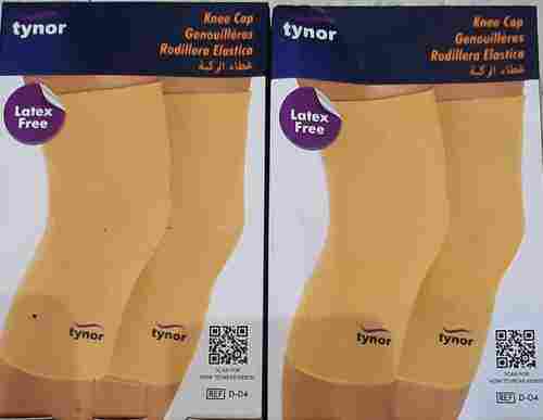 4 Ways Stretch Fabric Tynor Knee Cap (Xl, Beige) For Joint And Injuries