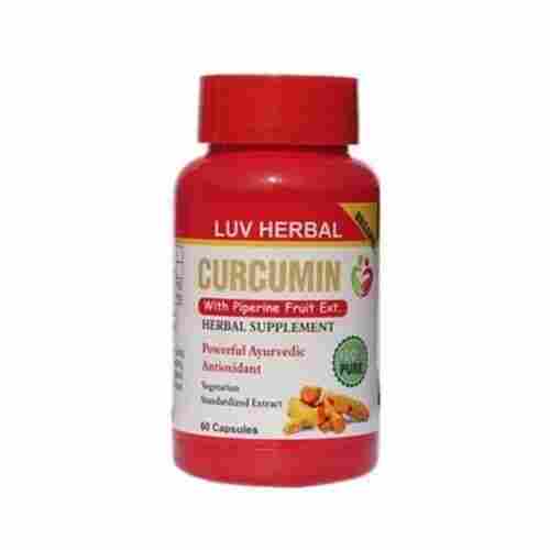 Herbal Antioxidant Rich Curcumin Vegetarian Capsules With Piperine Fruit Extract