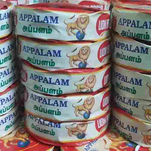 Plain Appalam Urad Papad With 6 Months Shelf Life And Available Packaging Size 50gm, 100gm, 140gm, 150gm, 200gm, 250gm