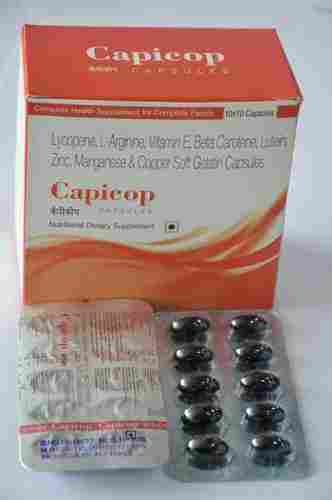 Capicop Capsules Lycopene L Arginine Vitamin E Beta Carotene Lutein Zinc Manganese And Copper Soft Gelatin Capsules