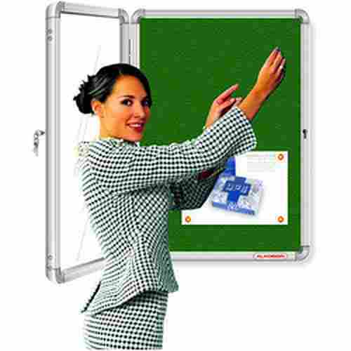 Green Rectangular Shape Regular Series Notice Board for School, College and Office