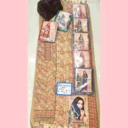 Brown And Pink Exceptionally Warm And Anti-Wrinkle Pashmina Suit Fabric (8 Pcs Set)