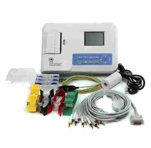 3 Channel Digital Ecg Machine With Display and with Digital Adjustments 
