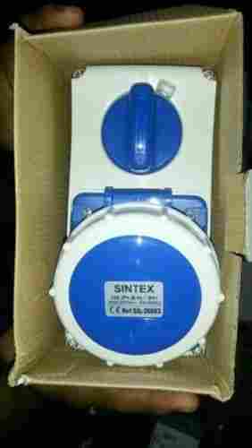 2 Pin Socket IP67 32 A Electrical Sintex Interlocked Socket With 50 To 60 Hz