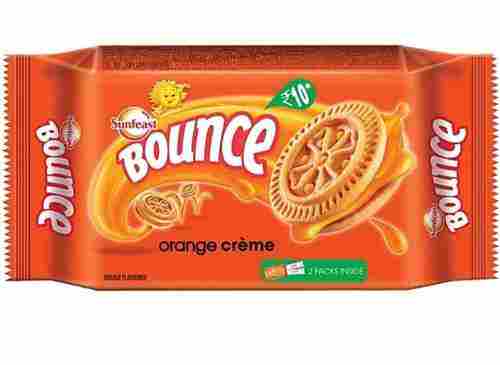 Sunfeast Bounce Orange Creme Biscuit with Sweet Taste and Soft Texture 