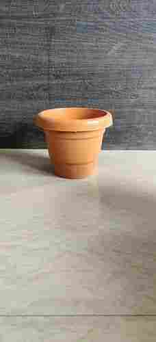 Light Weight Brown Plastic Nursery Planters With 6 Inch Size And Round Shape 