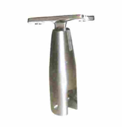 Stainless Steel T Shape Glossy Finish Glass Handrail Bracket For Railing